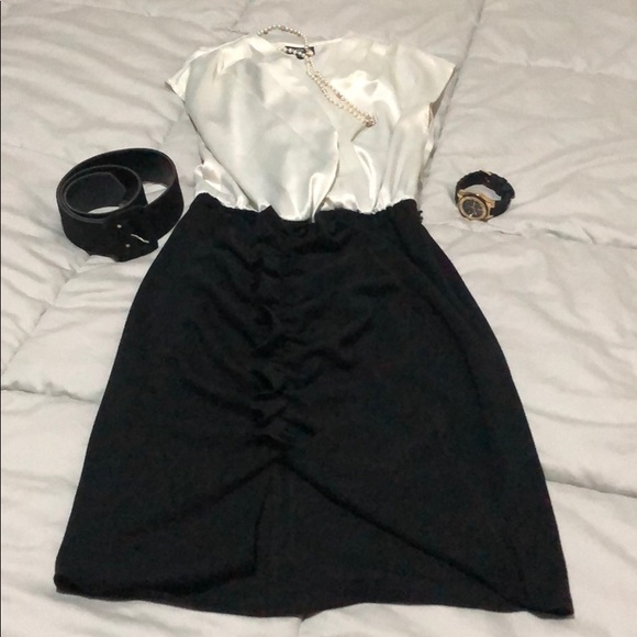 Mixed media Allen B dress size 2 - Picture 2 of 8